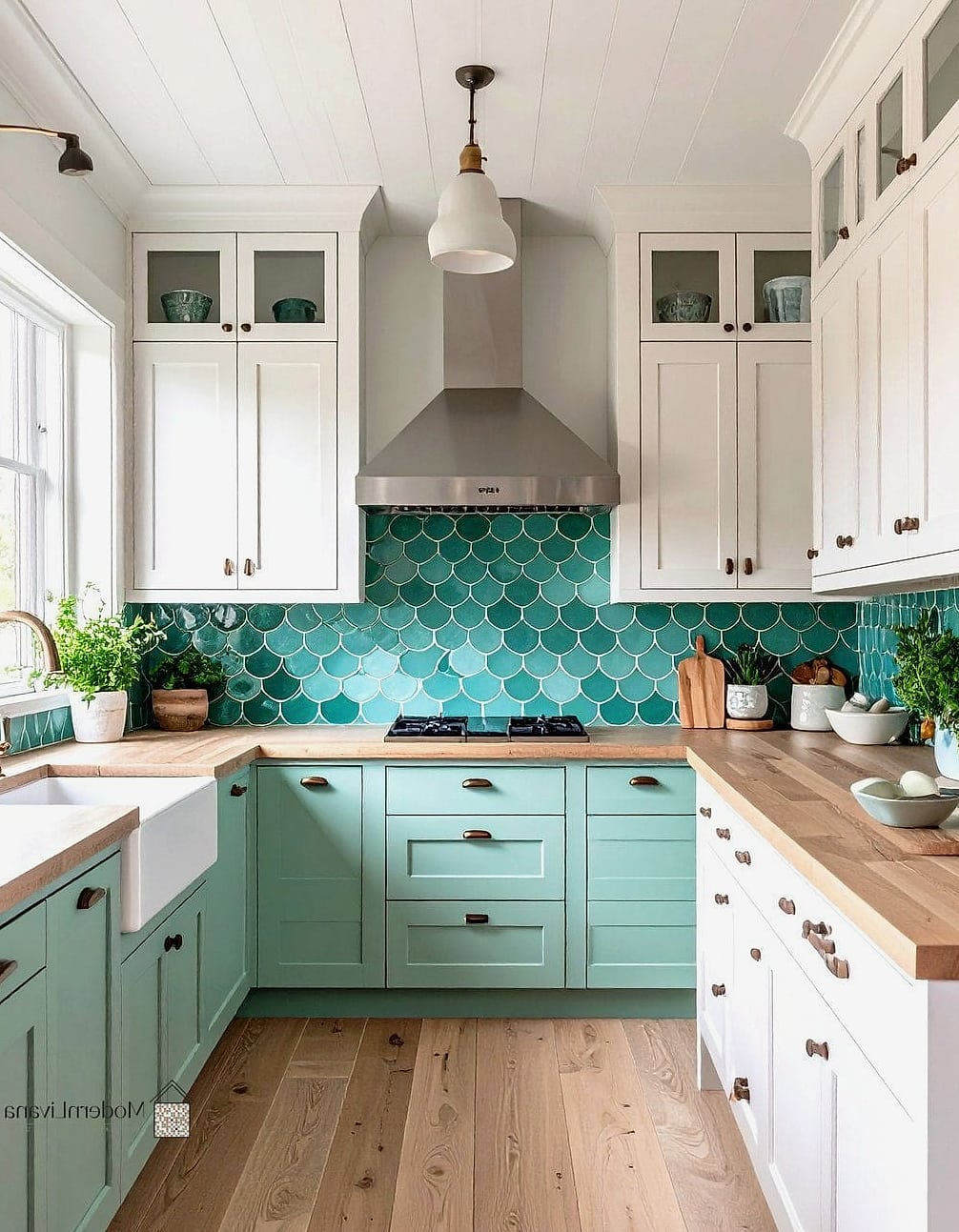 Scalloped Fish Scale Tile