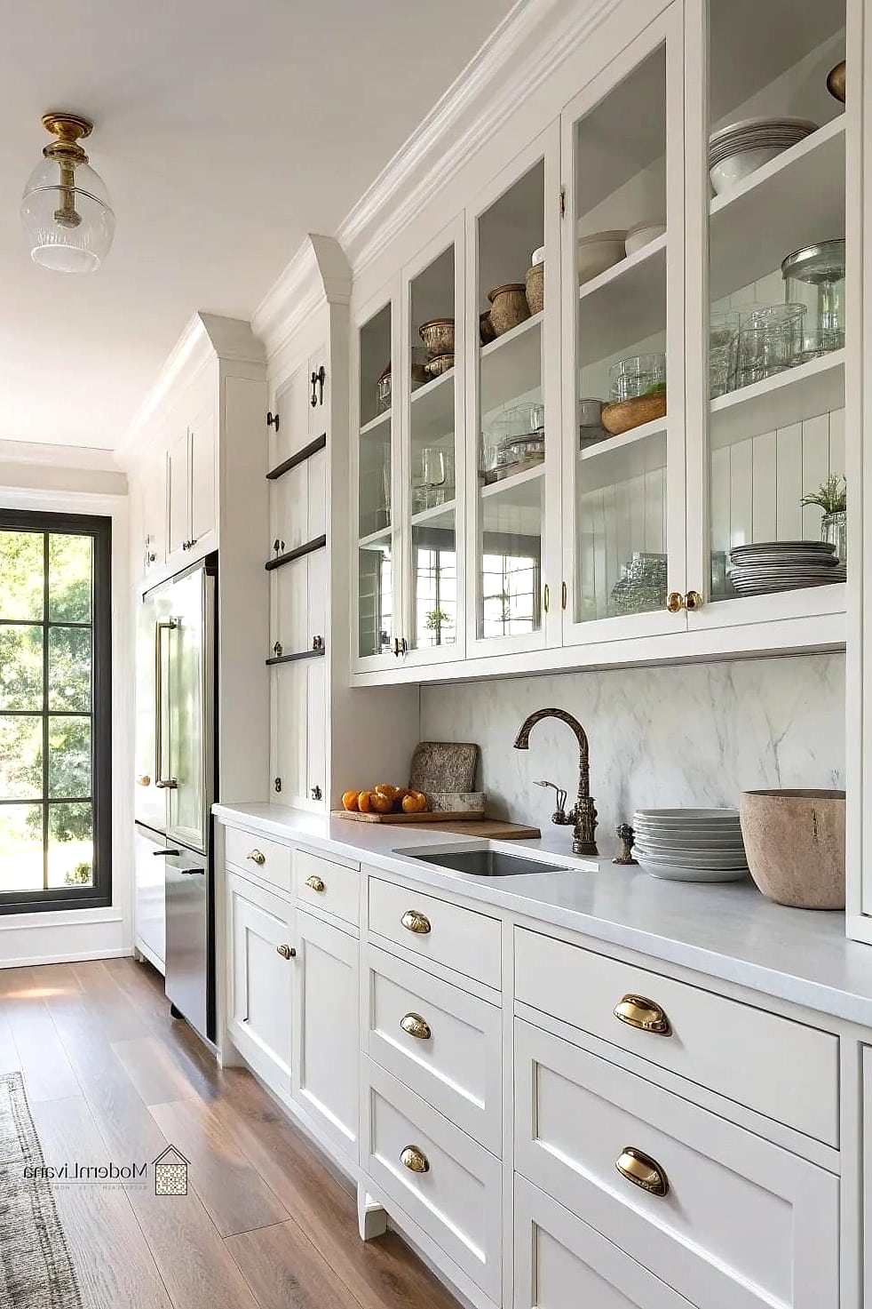 28 Hardware for White Cabinets Ideas That Will Change How You See Your Home 28 Sculptural Statement Pulls