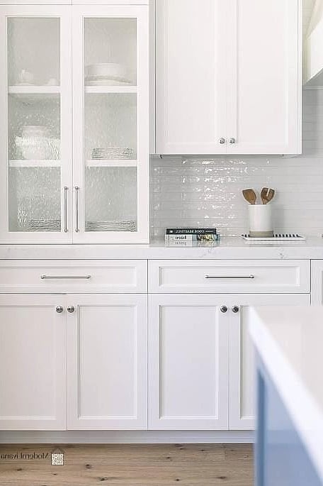 Seeded Glass Cabinet Doors