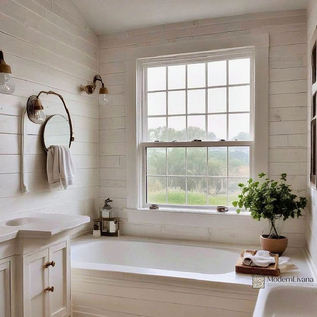 Shiplap Around a Window