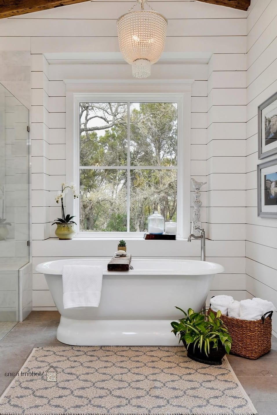 Shiplap with a Freestanding Soaking Tub