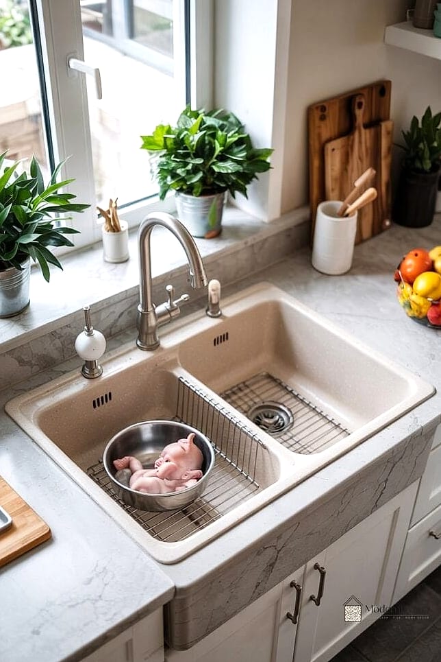 23 Kitchen Sink Ideas to Inspire Your Next Renovation 9 Single Bowl Farmhouse Sink