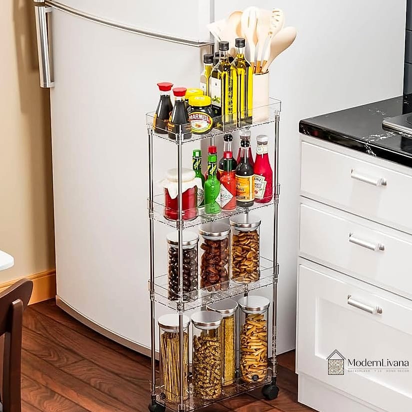 30 Small Kitchen Ideas We Can't Stop Pinning 14 A Skinny Rolling Pantry Cabinet
