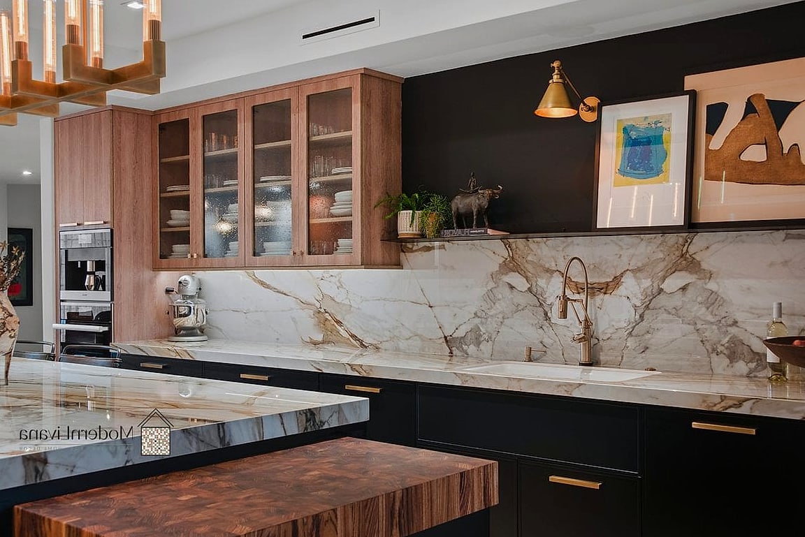 22 Modern Kitchen Ideas Worth Bookmarking Before You Renovate 21 Slab Backsplashes