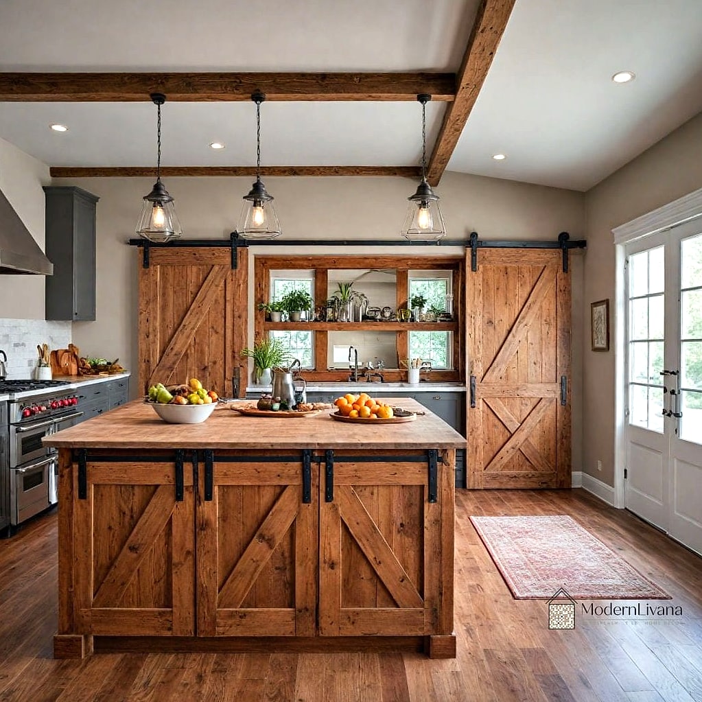 25 Kitchen Layout Ideas Functional Layouts Ideas That Look Expensive But Aren't 20 Sliding Barn Door Pantry