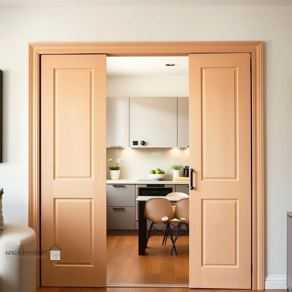 30 Small Kitchen Ideas We Can't Stop Pinning 26 Sliding or Pocket Doors for Pantry Access
