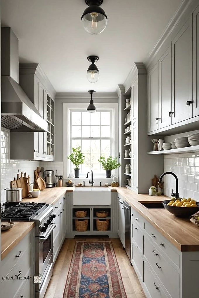 23 Beige Kitchen Ideas That Work in Any Size Home 19 Small Galley Kitchen in All Beige Tones