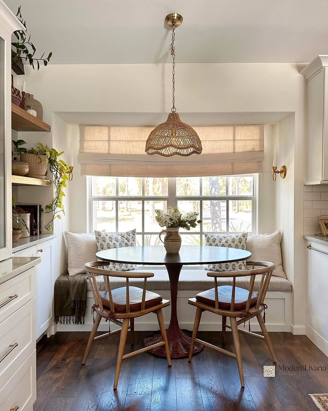 Small-Space Nook with a Drop-Leaf Table