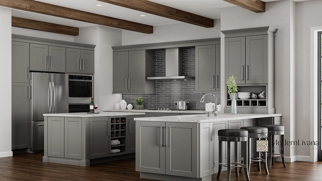 Soft Dove Gray Shaker Cabinets