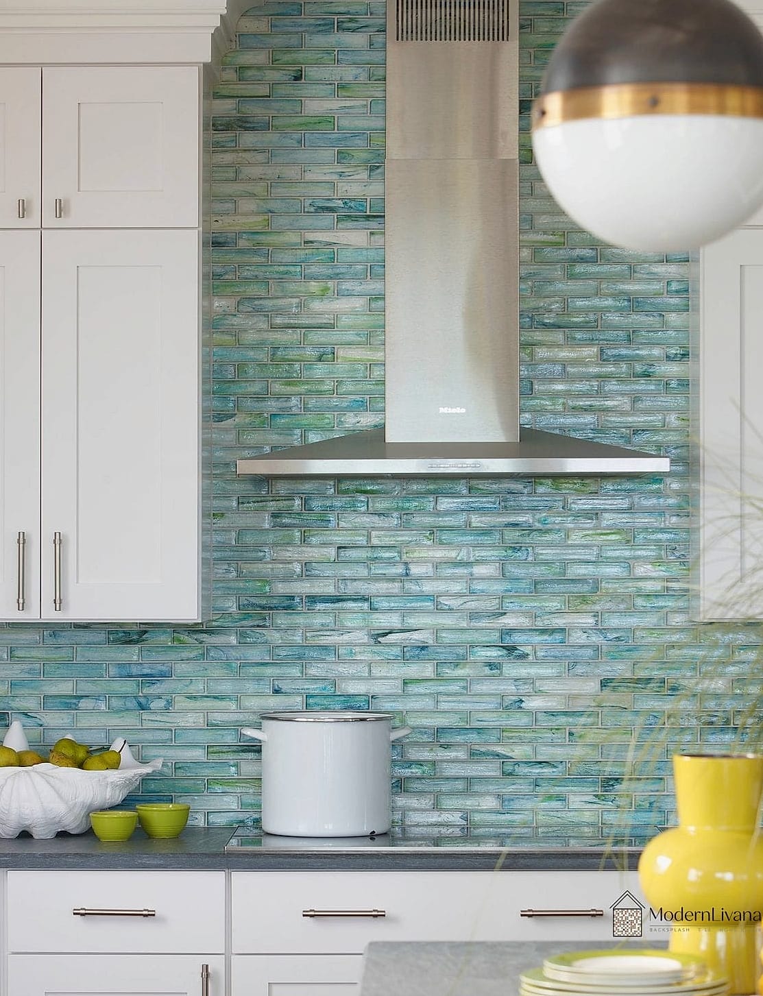 Soft Green Subway Tile for a Muted Palette
