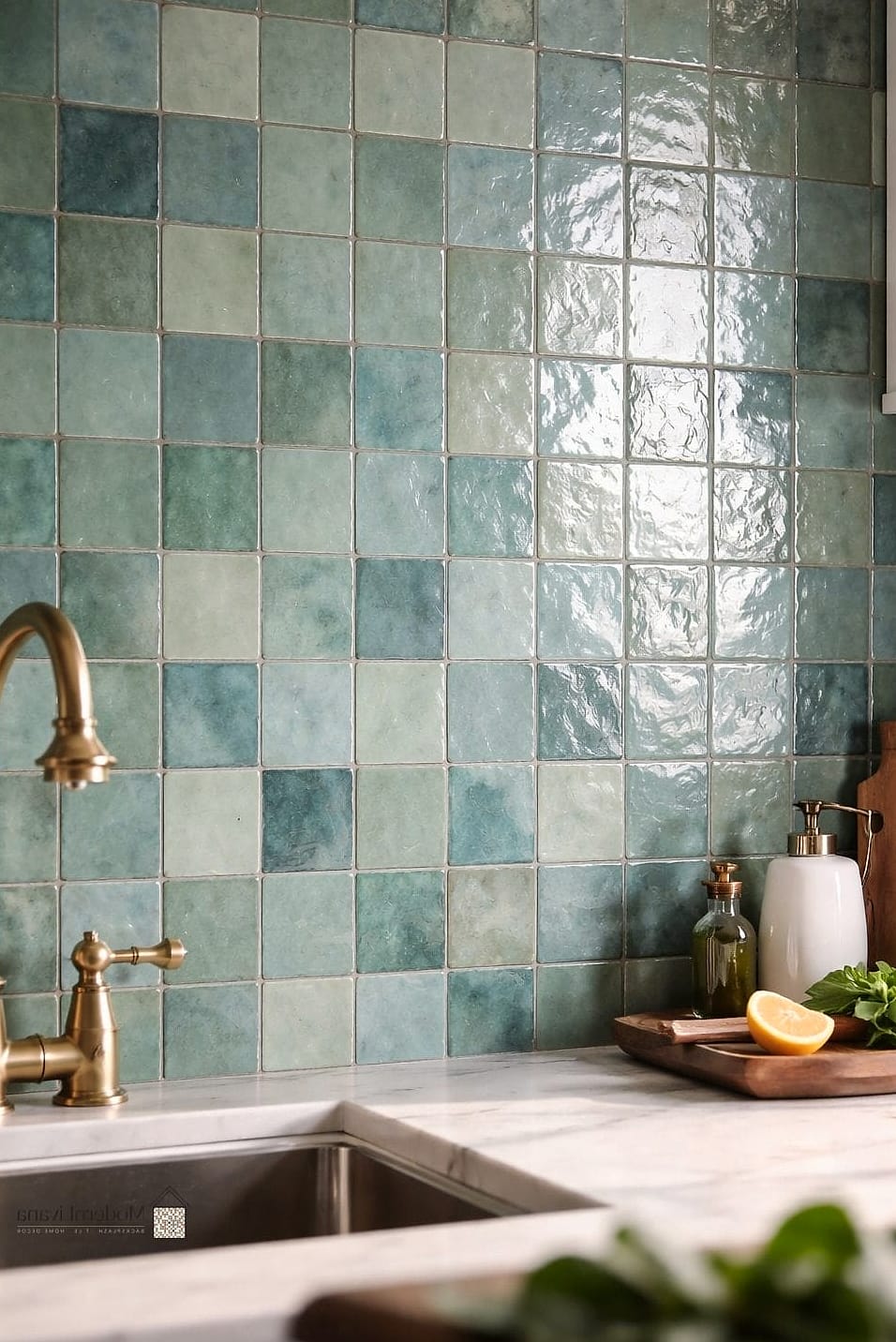 Soft Sky Blue Zellige Tile