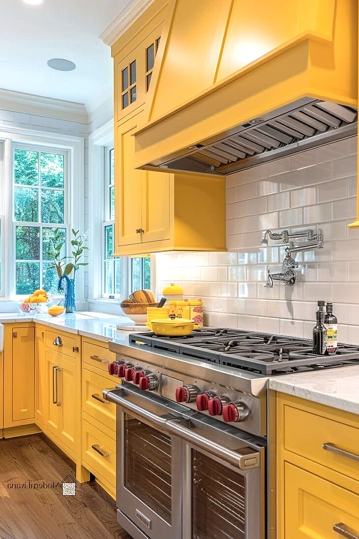 30 Yellow Kitchen Ideas to Show Your Contractor 14 Soft Yellow Shaker Cabinets