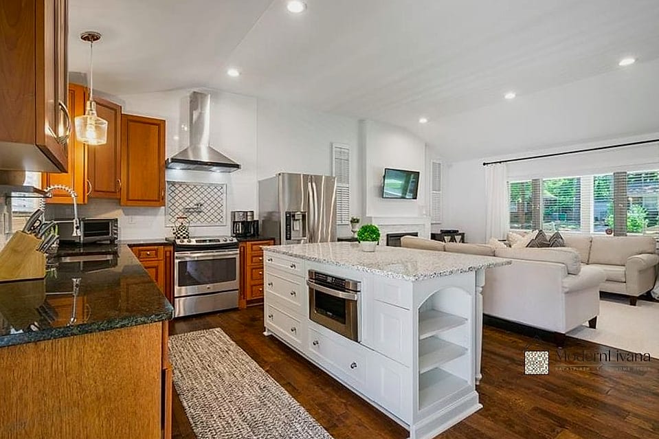 25 Kitchen Layout Ideas Functional Layouts Ideas That Look Expensive But Aren't 24 Split-Level Peninsula for Small Spaces