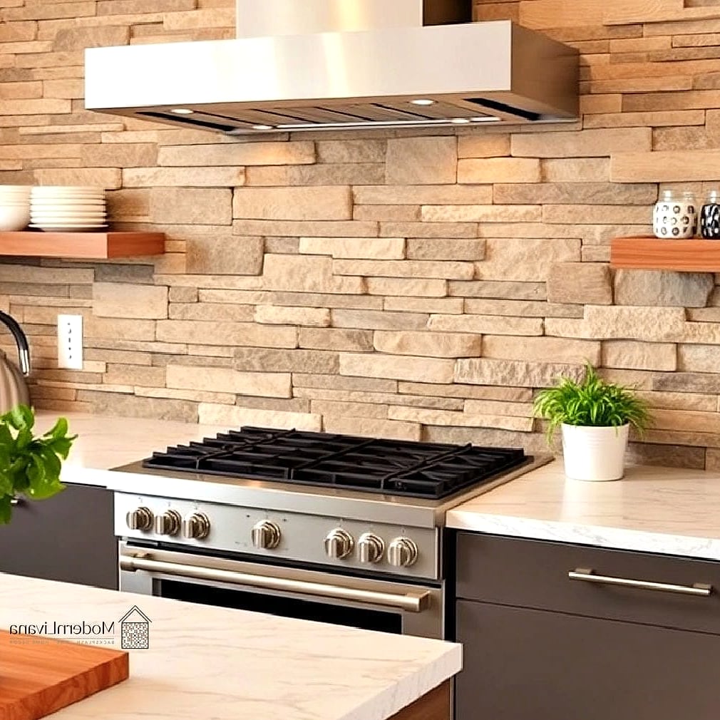 Stacked Stone for an Organic Feel