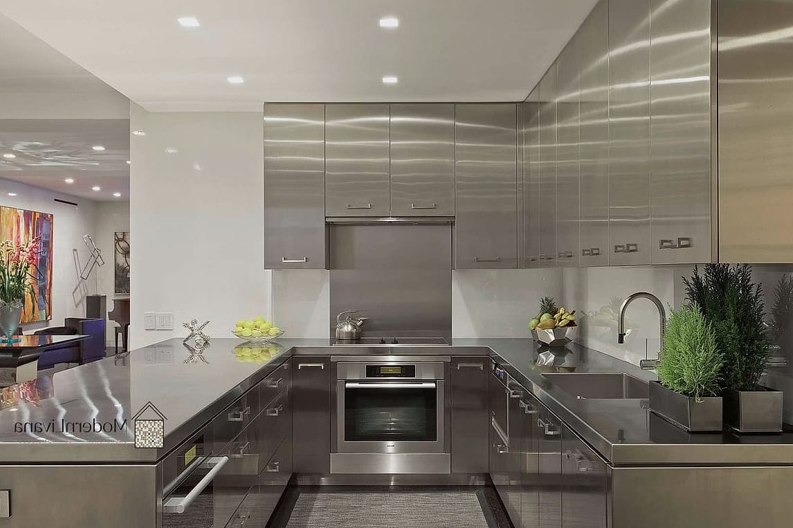 Stainless Steel Open Shelving