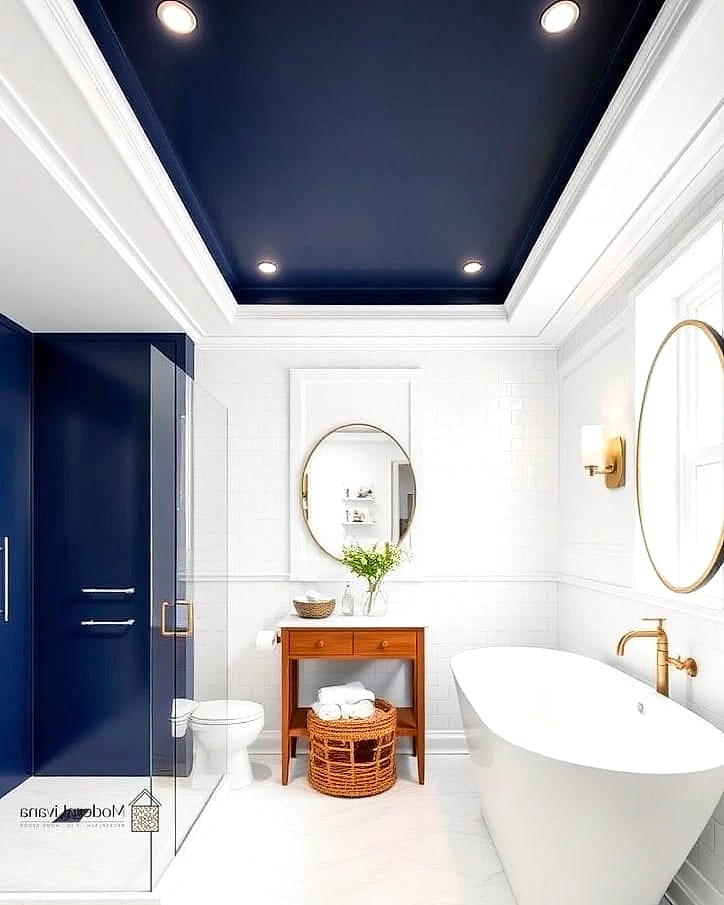 Statement Blue Ceiling
