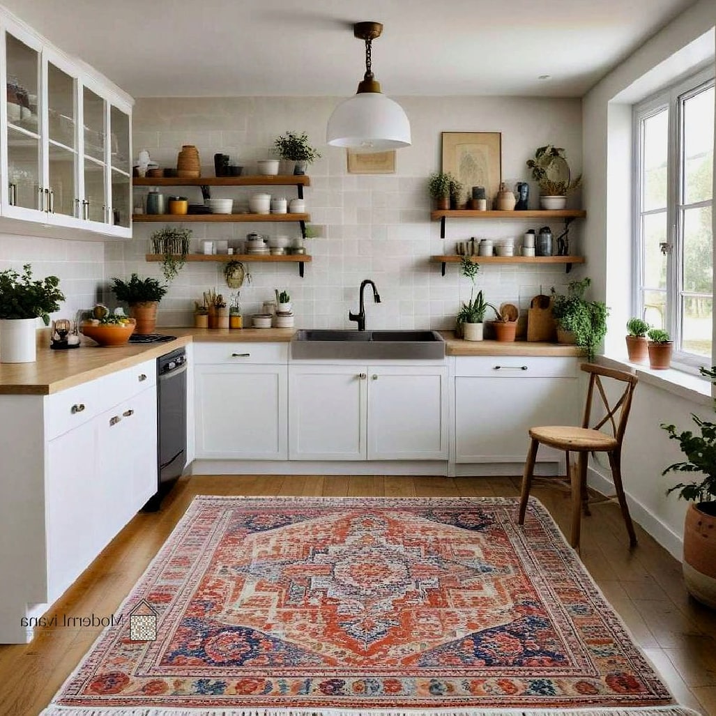 A Statement Rug Under the Table