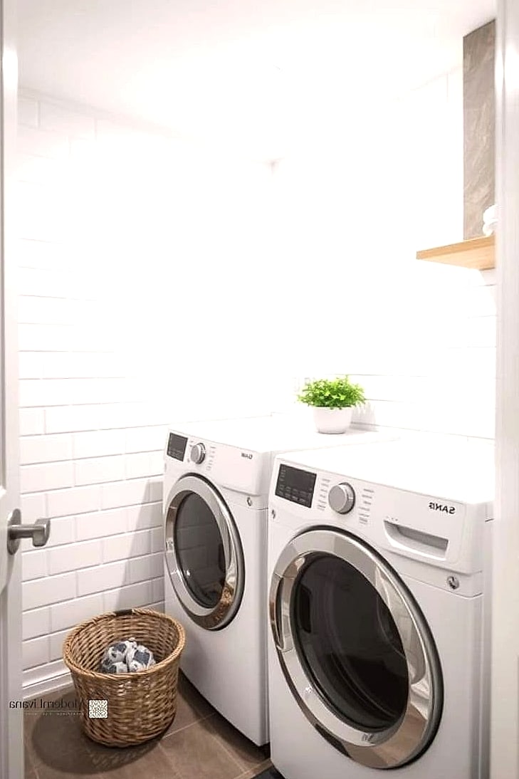Statement Tile Floor with White Walls