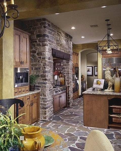 Stone Accent Backsplash