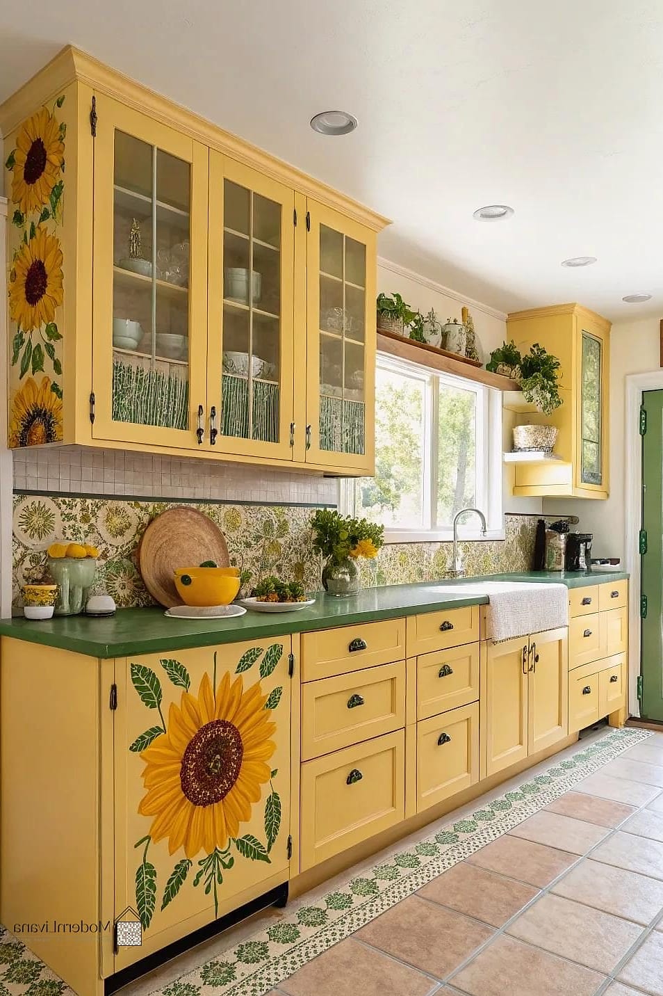 Sunflower Yellow Accent Wall