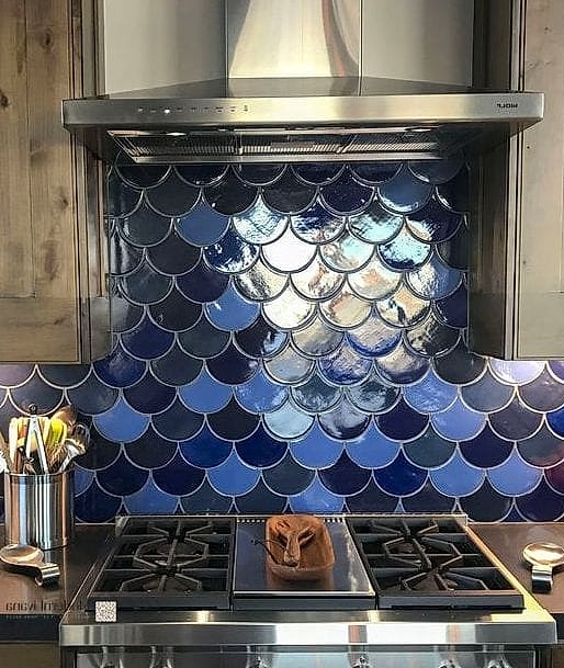 Textured Fish Scale Tile