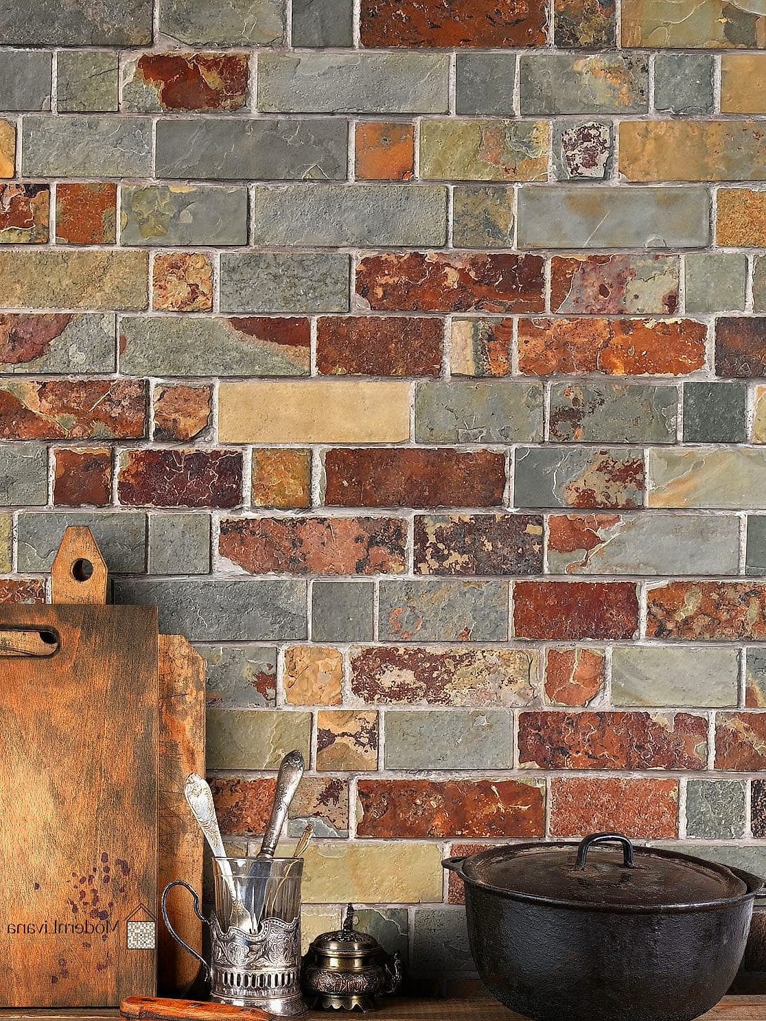 Textured Slate for a Rustic Cabin Feel