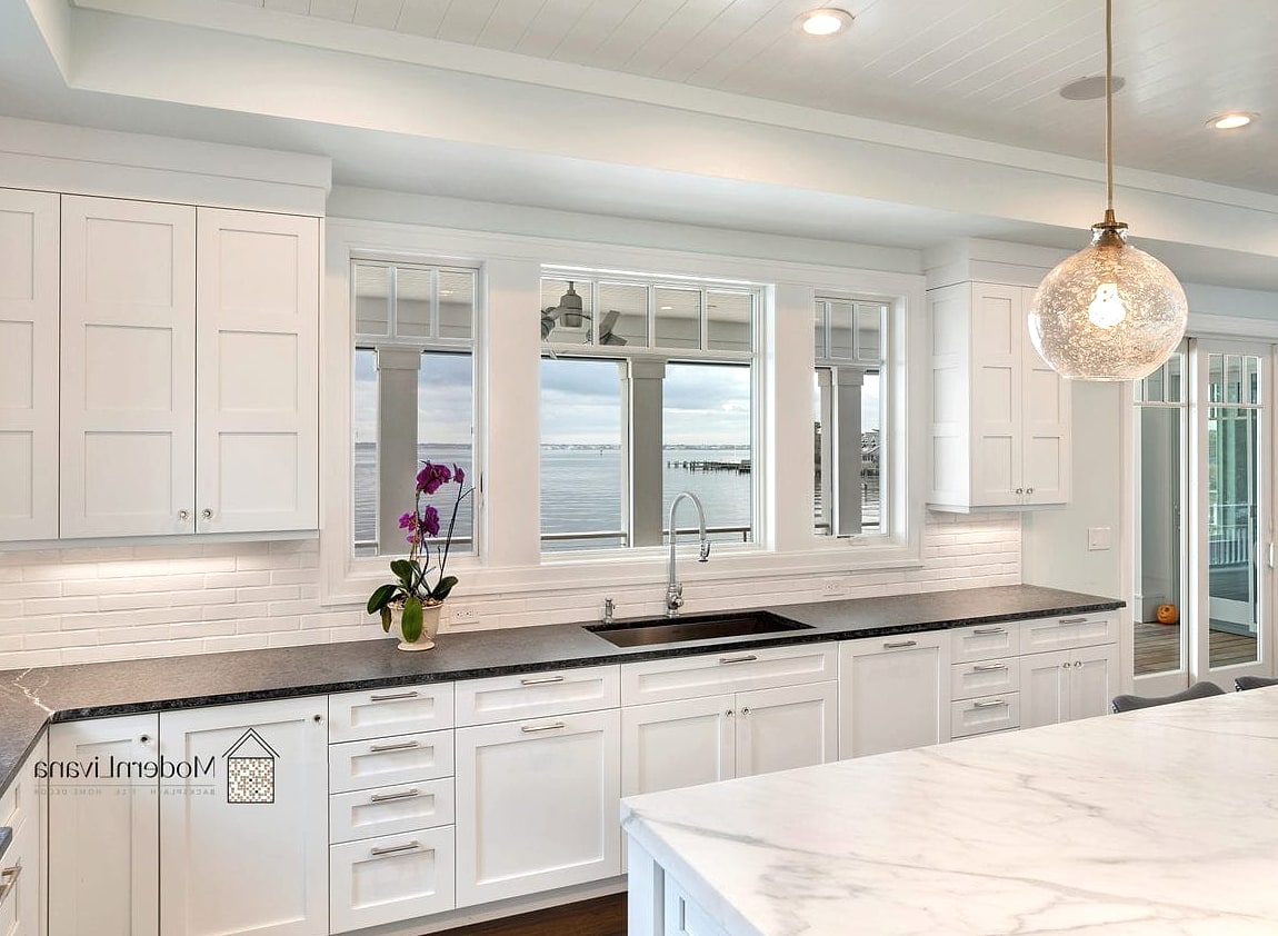 Textured White Cabinet Fronts