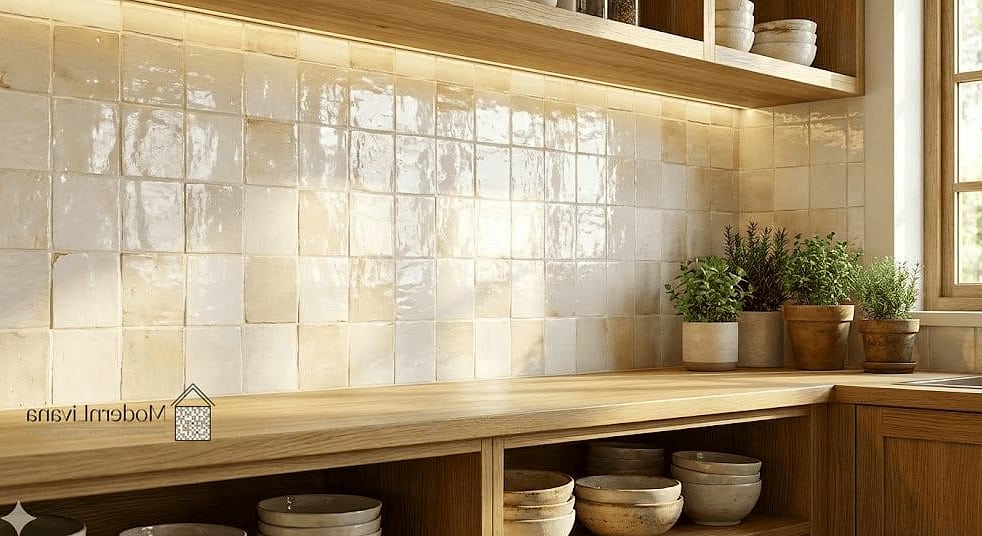 23 White Modern Kitchen Ideas Worth Bookmarking Before You Renovate 18 Textured White Zellige Tile
