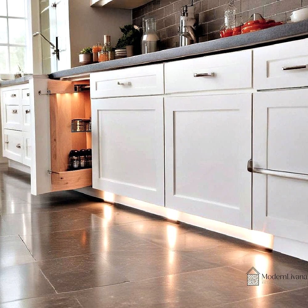 30 Small Kitchen Ideas We Can't Stop Pinning 11 Toe-Kick Drawers