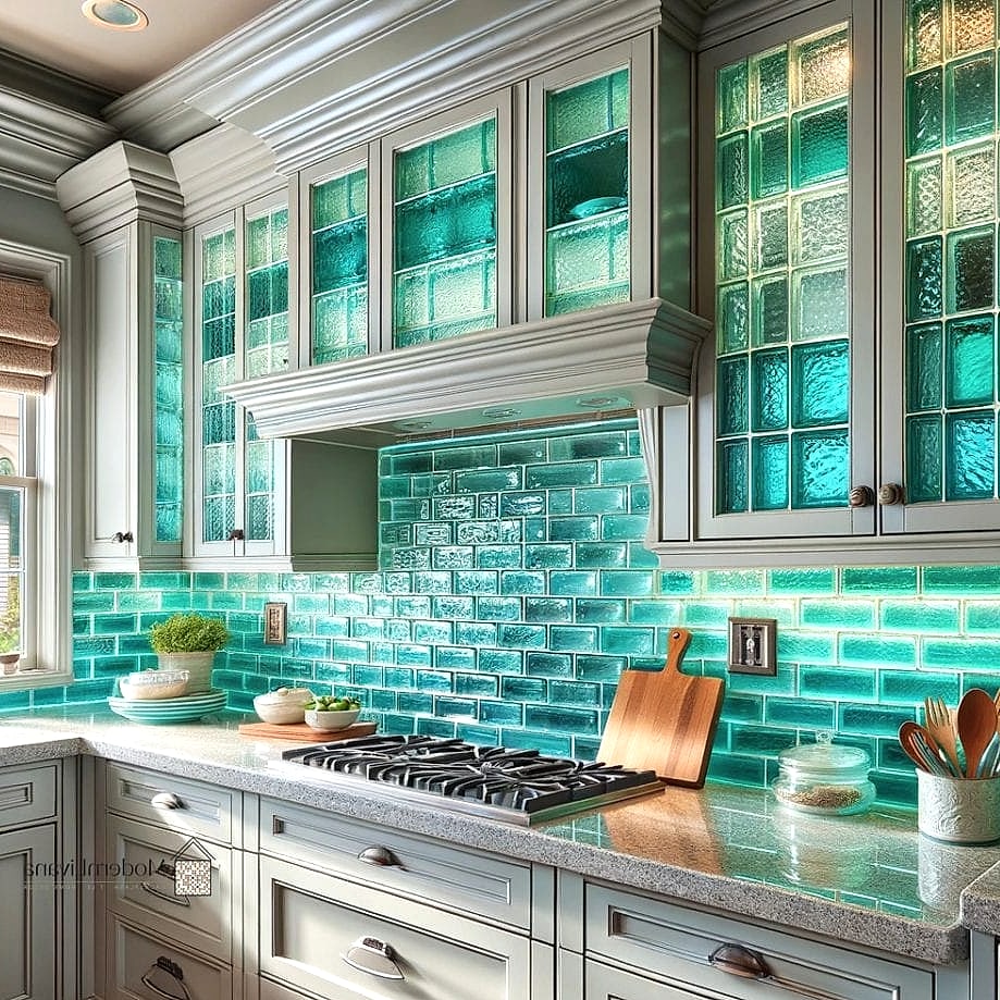 Turquoise Glass Tile