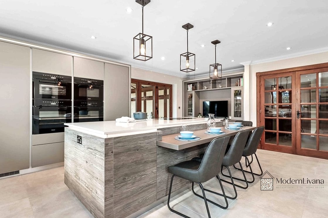 26 Kitchen Island Ideas You'll Want to Save Right Now 25 Two-Level Island with Bar Seating