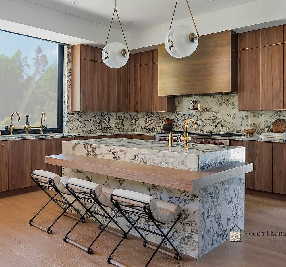 27 Kitchen Island Ideas for Every Home Style and Budget 16 Two-Level Island