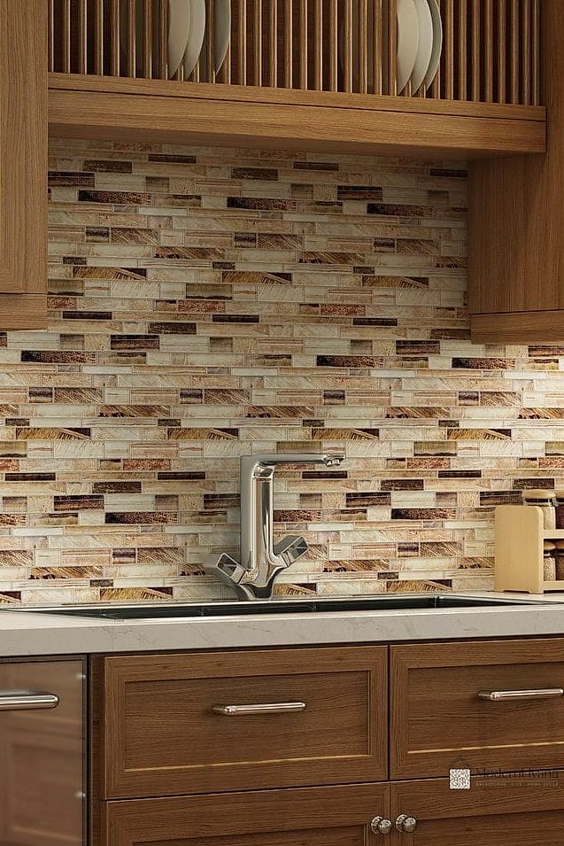 Two-Tone Tile with a Contrasting Border