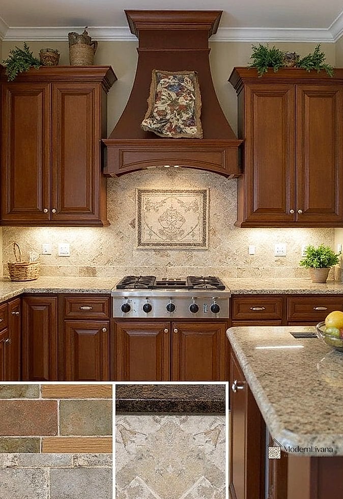 Two-Tone Tile Backsplash