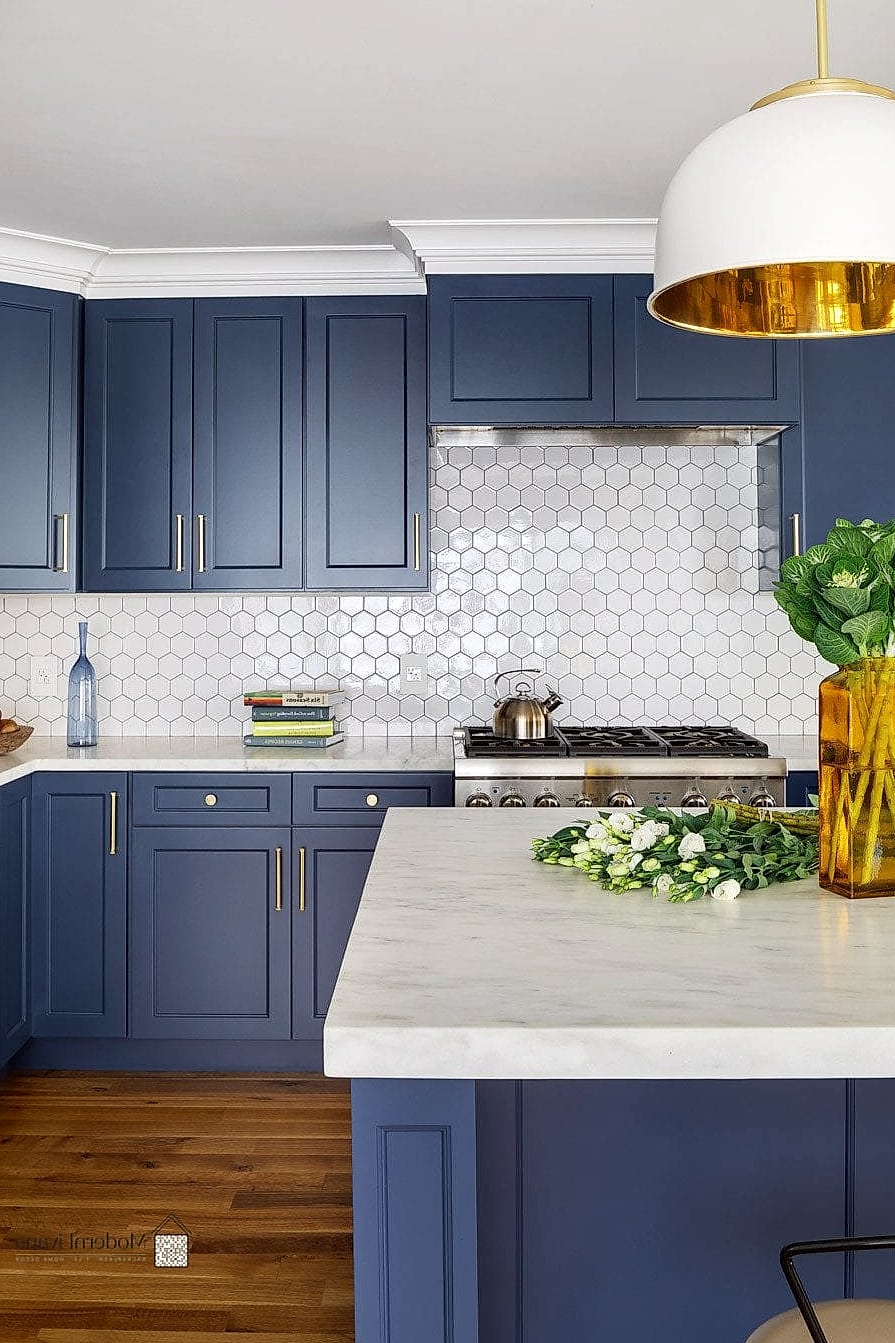 Two-Tone Tile Backsplash