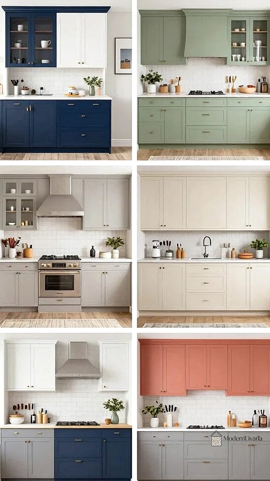 29 Kitchen Cabinet Ideas for Every Home Style and Budget 3 Two-Tone Cabinet Combinations