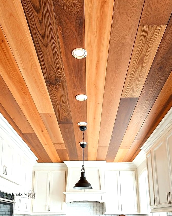 Two Tone with a Wood Ceiling Beam Tie-In