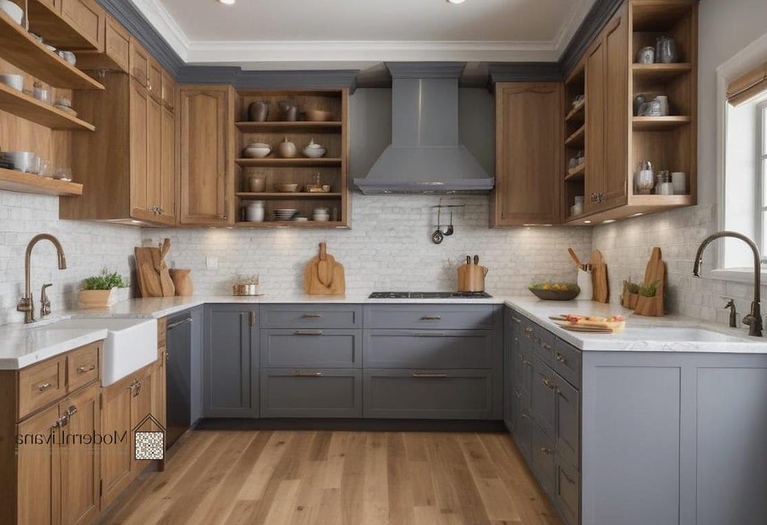 Two Tone with Different Cabinet Door Styles