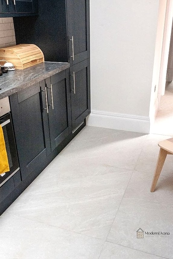 Two-Tone Tile Floor with a Border