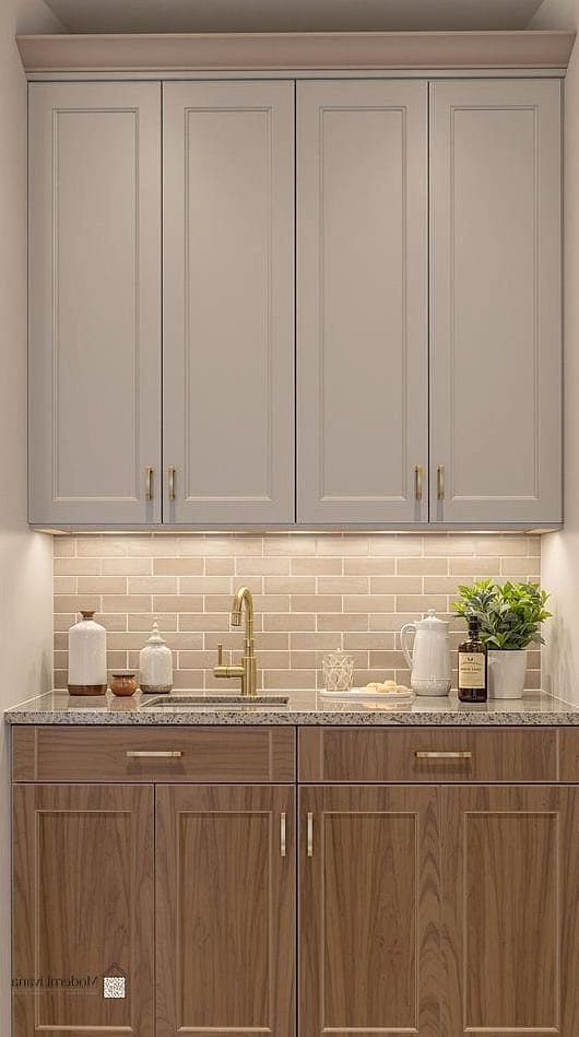 30 Small Kitchen Ideas We Can't Stop Pinning 6 Two-Tone Cabinets