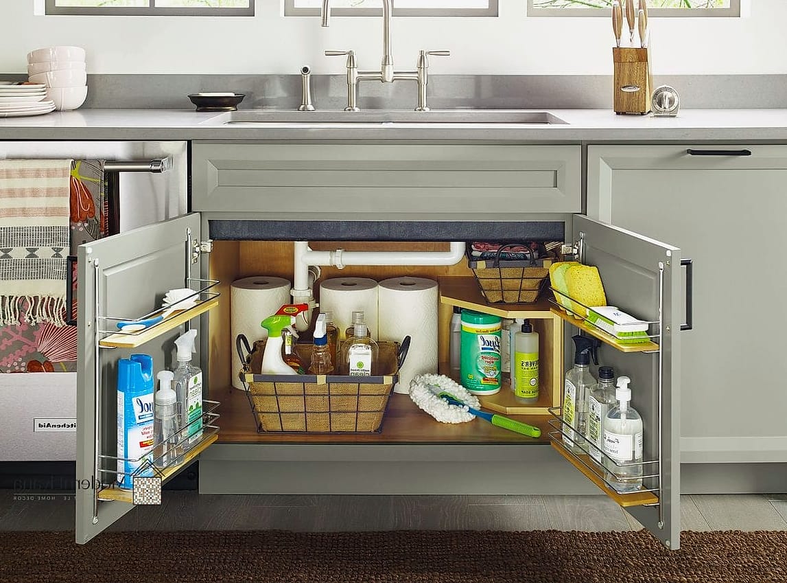 Under-Cabinet Lighting with Hidden Storage