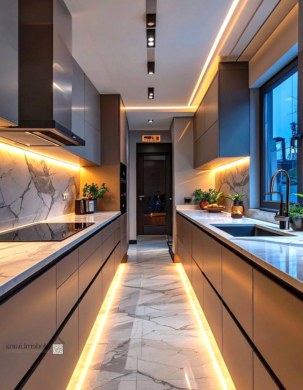 28 Galley Kitchen Ideas Worth Bookmarking Before You Renovate 7 Under-Cabinet Lighting