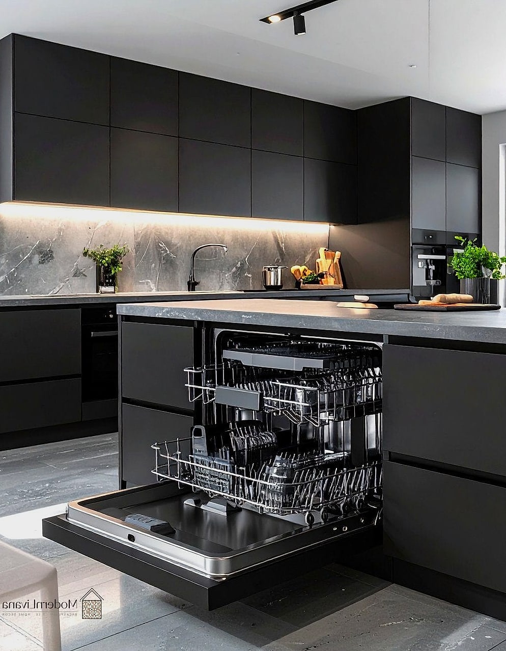 Use a Black Stainless Dishwasher for a Subtle Upgrade