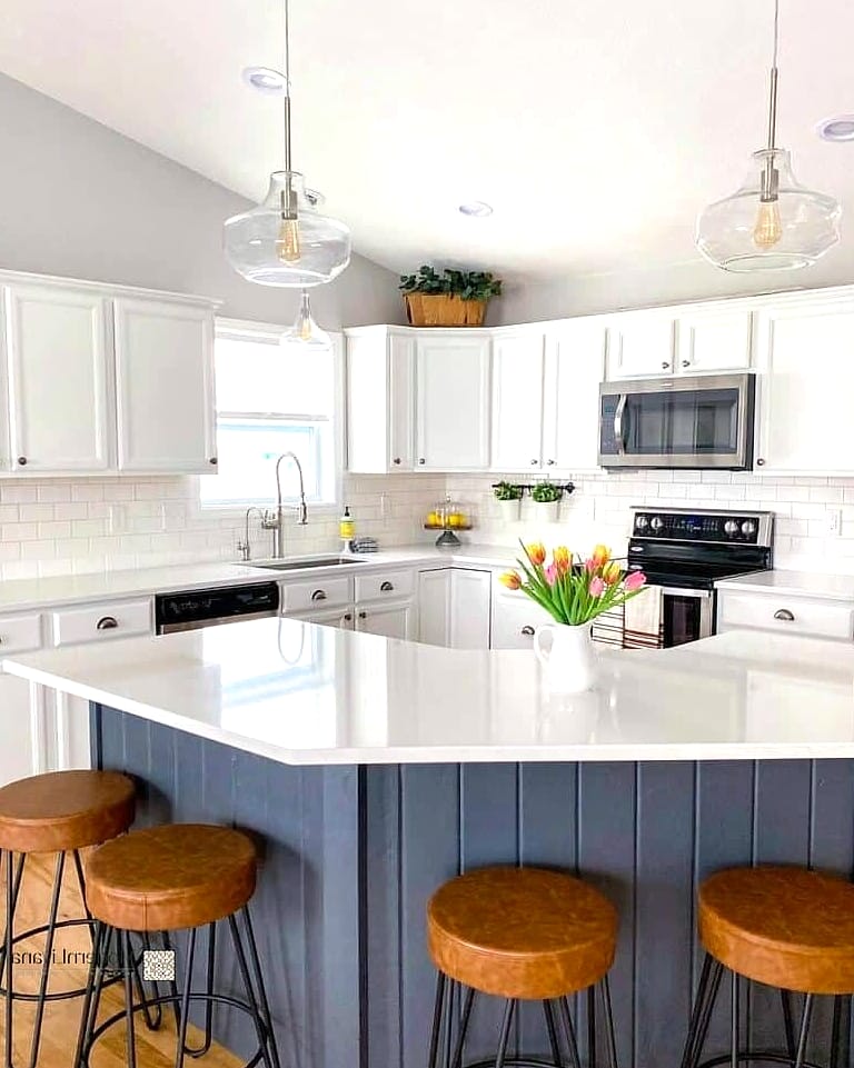 Vertical Shiplap in Soft Blue