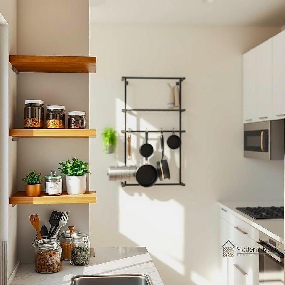 Vertical Storage on Unused Wall Space