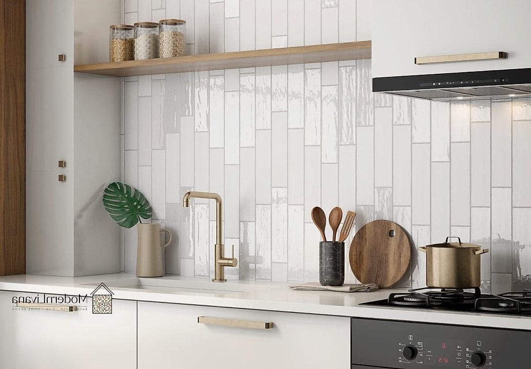 Vertical Subway Tile Installation