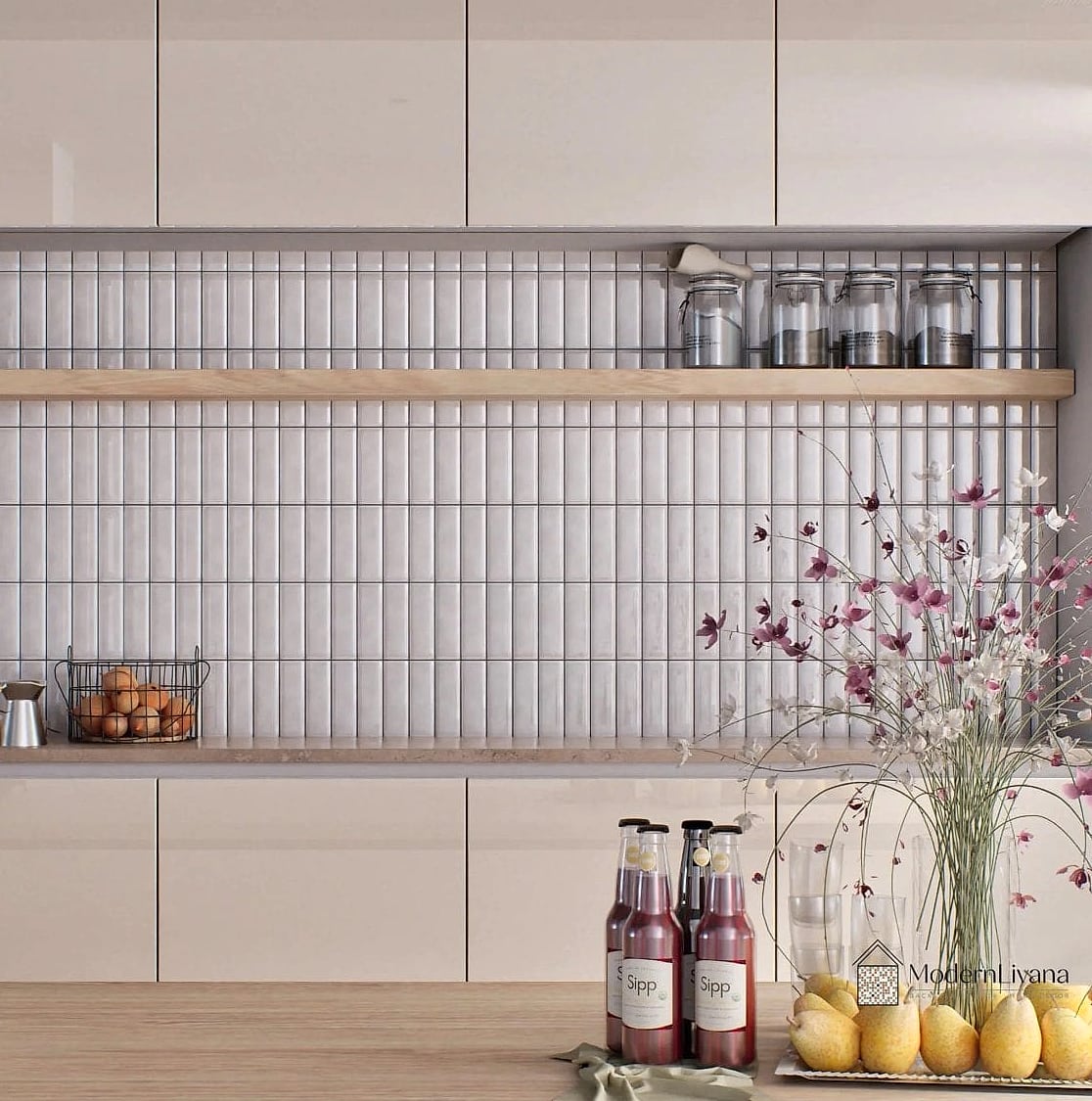 21 Modern Kitchen Ideas for Every Home Style and Budget 18 Vertical Tile Installation
