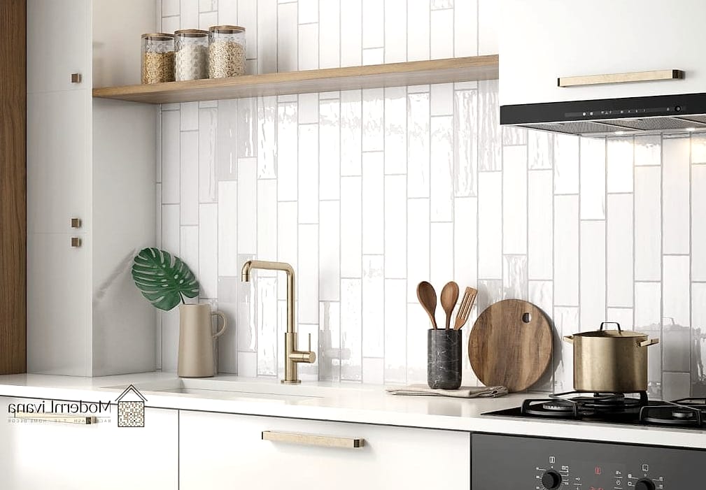 Vertical Tile Installation to Add Height
