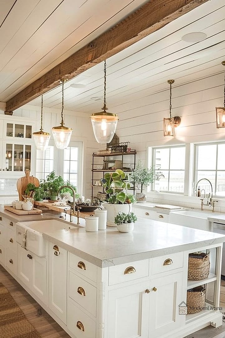 28 White Farmhouse Kitchen Ideas That Look Expensive But Aren't 16 Vintage-Inspired Cabinet Pulls