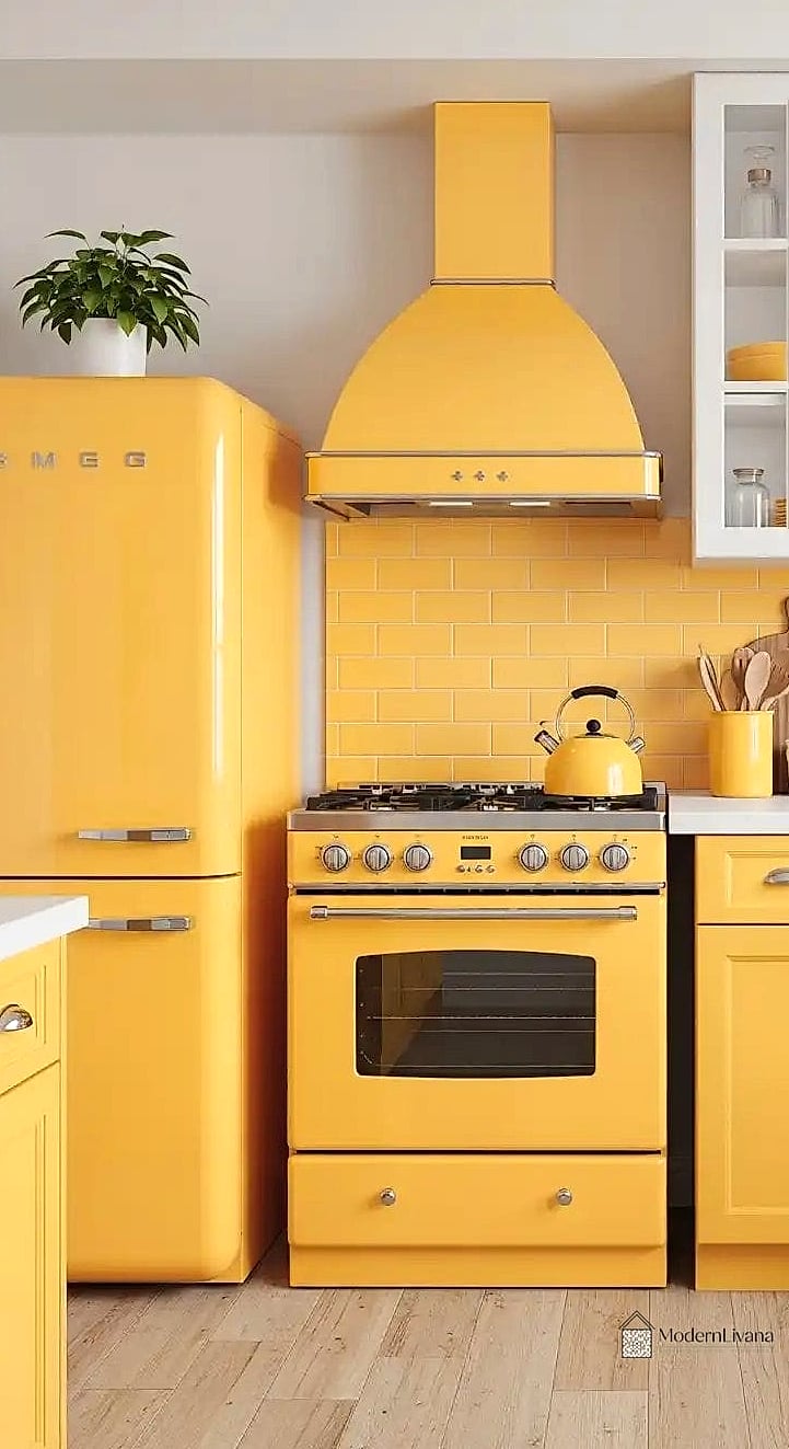 Vintage Yellow Appliances